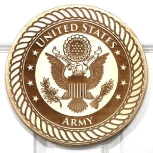 WC Version of the United States Army
Plaque (light backer)